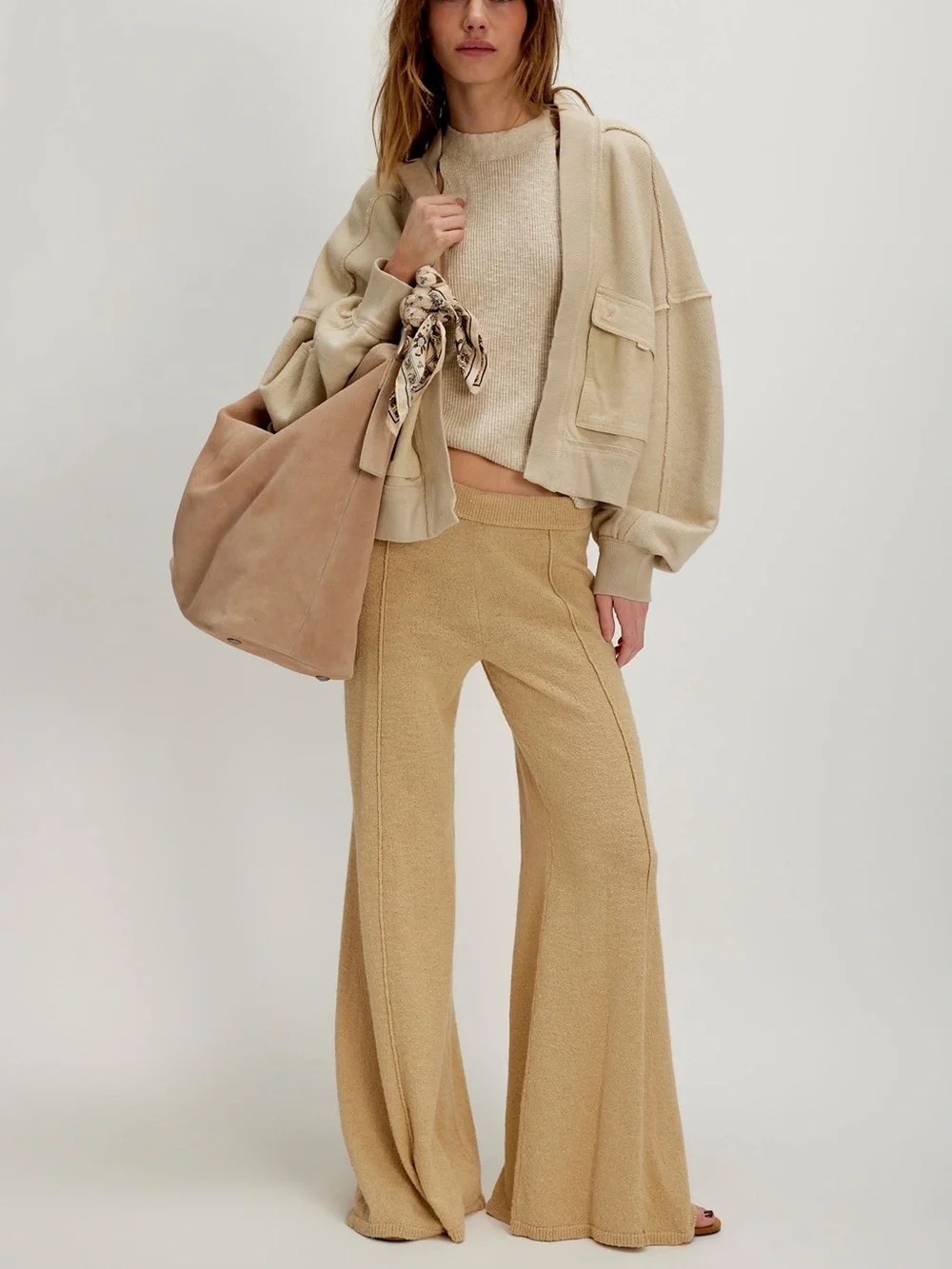 NWOT Free People We the Free Lou Day Cardi in Puff Pastry